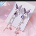 Product Name:  Ladies Long Tassel Earrings Korean Butterfly